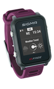 Часы SIGMA ID.FREE Plum, 7 профилей (GPS, пульс.на часах)